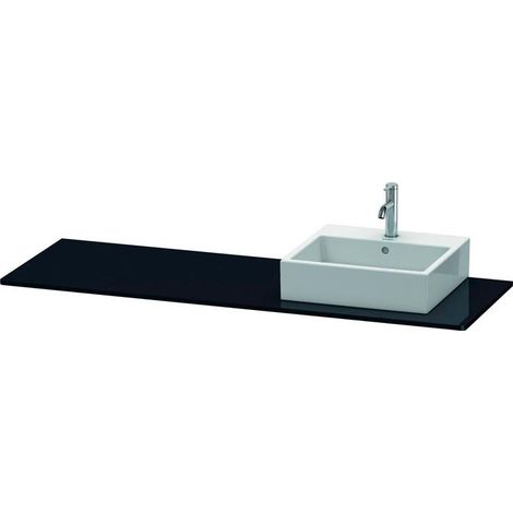 Duravit XSquare Konsole, 1 Ausschnitt rechts, 1600x16x550mm, (1/5)