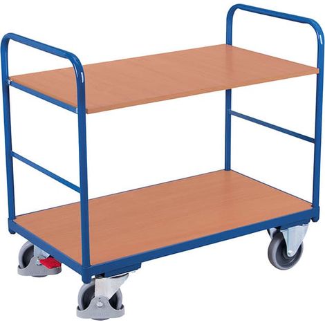 VARIOfit Etagenwagen niedrig 850 x 500 mm 2 Böden (1/3)