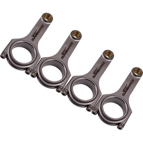 4340 EN24 FORGIATO CONRODS 4PCS BIELLE pour FIAT ABARTH 850 A112 ABARTH 110MM (1/5)