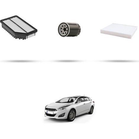 Kit tagliando 3 filtri compatibile con Hyundai i40 II 1.6 GDI 99KW dal 2012 (1/5)