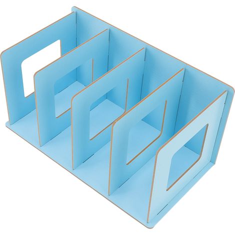 Étagère de bureau en bois peu encombrante, porte-revues et cartes, étagère à monter soi-même pour étudiants et adultes. (1/5)