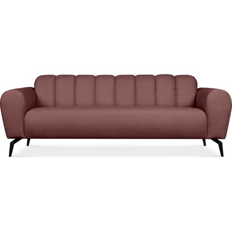 KONSIMO RUBERO 3-Sitzer-Sofa auf Beinen, rosa (1/5)