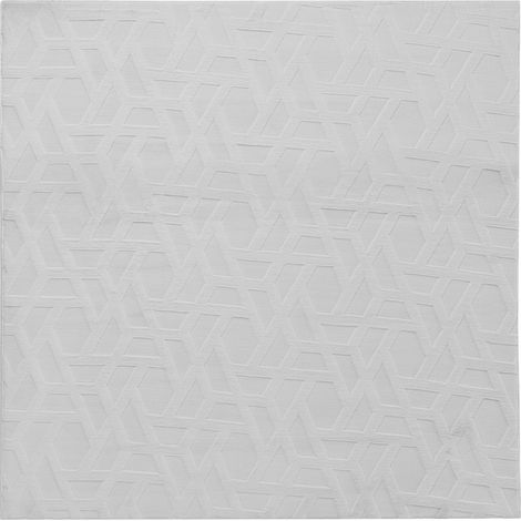 Alfombra cuadrada decorativa de jacquard 160 cm gris claro Antero (1/5)
