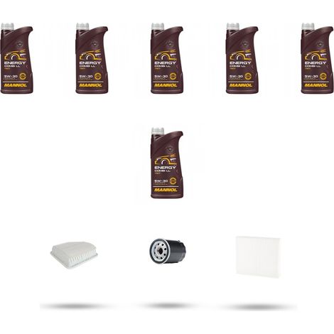 Kit tagliando 3 FILTRI e 6L OLIO compatibile con Toyota Rav 4 III 3.5 VVT-i 201Kw dal 2005 al 2012 (1/5)