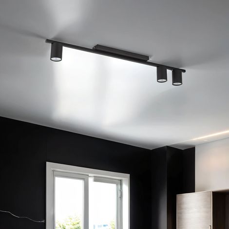 Deckenleuchte Metall 80 cm lang 3-flammig GU10 Deckenlampe Küche Flur