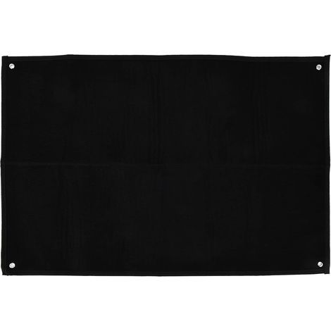 Support d'affichage mural pour patchs - 1 unité - Flanelle et Oxford - Fixation par velcro pour collection - Intérieur militaire ou loisir - Noir 64x45 cm (1/5)