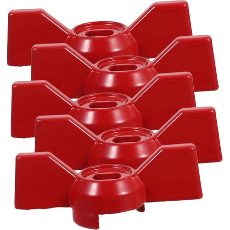 Poignée 5 Pièces en Alliage D'aluminium Rouge Antidérapante (1/5)