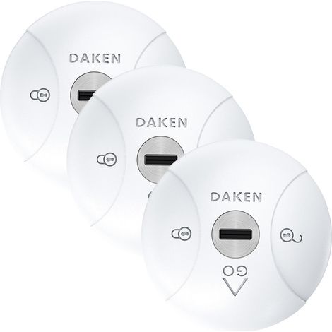 Candado para furgoneta - Paquete de 3 Saturn GO - Blanco