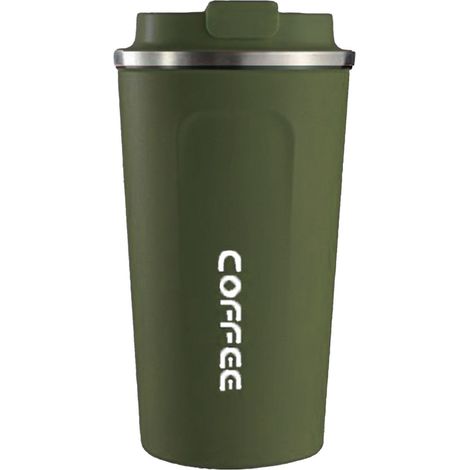 Tragbarer Isolierbecher aus Edelstahl 304 mit intelligenter Temperaturanzeige – Minimalistisches Design, einfarbig, 510 ml (1/5)