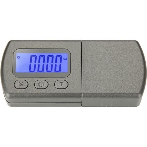 Balance Numérique Adaptateur, Mini Balance Numérique de Cellule, Aiguille Platine Vinyle Précision 0.01g Adaptateur Trace Aiguille de Phonographe Disque Microsillon avec Ecran LCD Rétroéclairé Bleu (1/4)