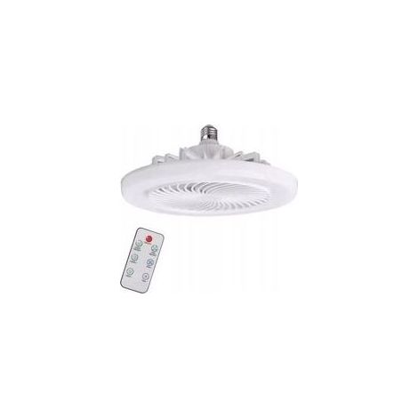 Weißer Deckenventilator mit LED-Beleuchtung – 3 Geschwindigkeitsstufen – Fernbedienung – 360°-Drehung – Leiser Betrieb (1/5)