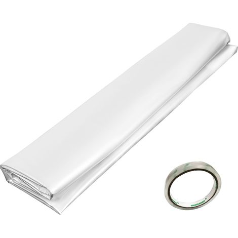 Film de serre 24 x 50 pi, polyéthylène 6 mil, plastique transparent pour maintien de chaleur, résistance et robustesse supérieures. (1/5)