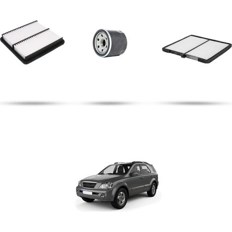 Kit tagliando 3 filtri compatibile con Kia Sorento I (JC) 3.5 v6 143kw dal 2002 (1/5)