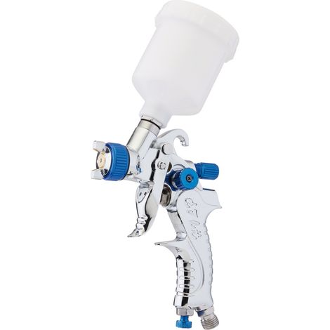 Draper HVLP Air Paint Spray Gun with 100ml Capacity, Includes 0.8mm and 1mm Nozzles (Model 28366) (1/2)