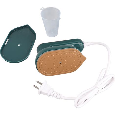 Fer à repasser vapeur portable vert pour vêtements secs et humides, petit modèle électrique, prise américaine 110 V (1/5)