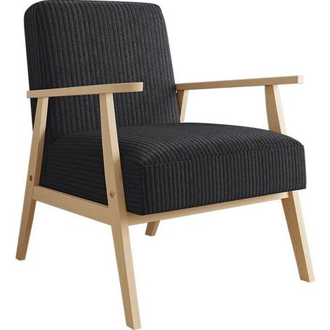 Fauteuil Clovis 100, Poso 135, 76x59x67cm, Tapisserie, Pieds: Bois, 0