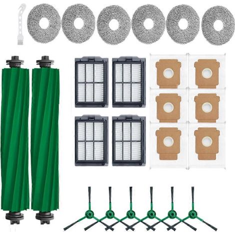 Pour IRobot Roomba Plus 405 Combo/Plus 505 Combo Aspirateur Rouleau Brosse latérale Serpillière Filtre Sac à poussière (1/5)