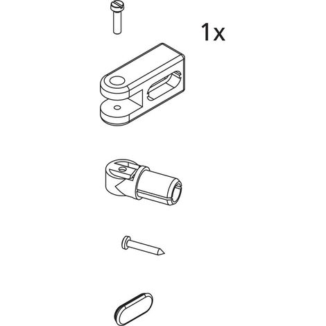 Kermi Stabilisierung Wand Set, EBI2033, Weiß, 2534234