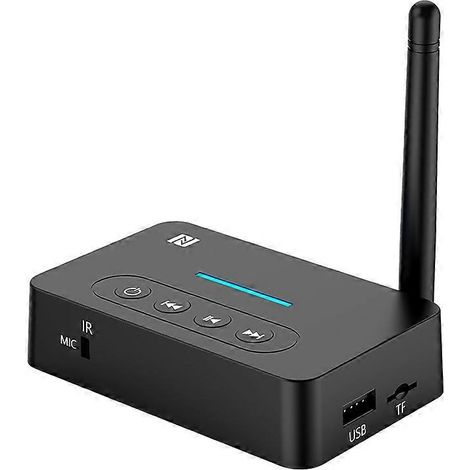 Récepteur/émetteur Bluetooth rétro 2-en-1 pour voiture D9, adaptateur Bluetooth NFC pour la musique (1/4)