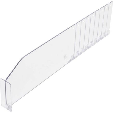 Séparateur en  Transparent 285/480 x 120 mm - Léger et Pratique pour Organisation - D-Work
