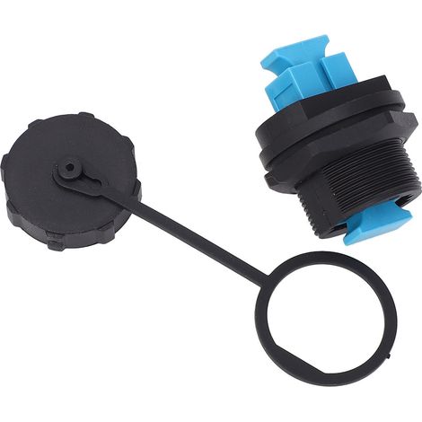 Adaptateur de panneau de Fiber optique SC femelle vers connecteur de montage fileté monomode étanche avec couvercle anti-poussière (1/5)