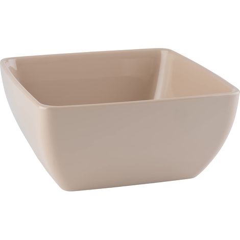 Bol en mélamine Pure Color pour plats en quadruple Sable 19 x 19 x 9 cm 1,5 l