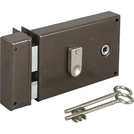 Cerradura horizontal de superficie, apertura a la izquierda, cerradura de 1/2 vuelta, 2 llaves