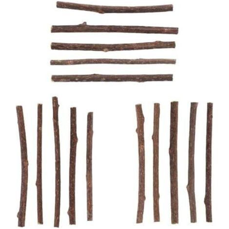 15 Pieces Series Natural Silvervine Sticks for , XU, Catnip Matatabi Chewing Teeth Molar Cat Cleaning - (1/4)