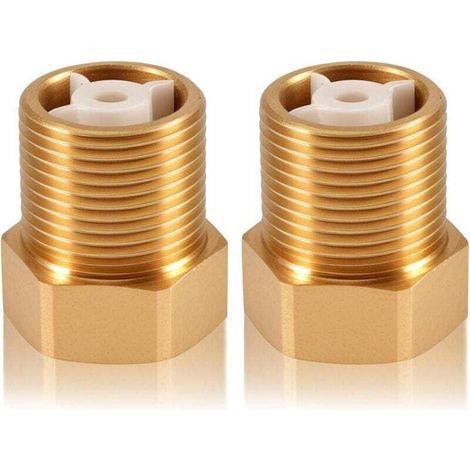 2 clapets anti-retour en laiton DN20 de 3/4" avec filetages intérieur et extérieur, clapets anti-retour de 3/4 de pouce (1/4)