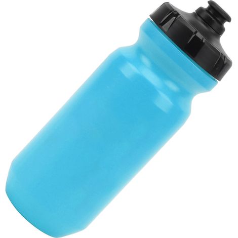 Bouteille vélo 600ml pressable PP5 silicone alimentaire étanche gourde sport cyclisme extérieur bleu (1/5)