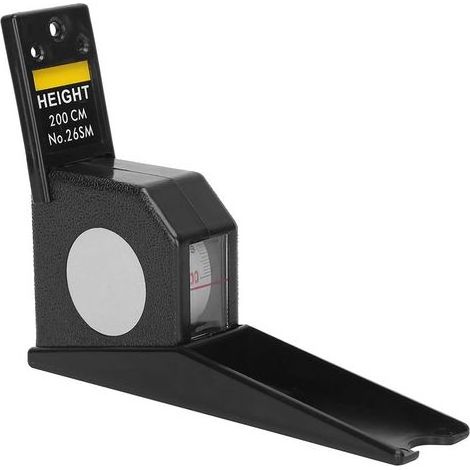 (BLACK) Toise Pratique pour Adultes et Enfants, Altimètre de 2 Mètres, Règle à Ruban Rétractable (1/4)