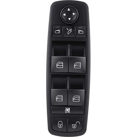 Interrupteur principal pour lève-vitres électriques Mercedes-Benz Classe A W169 et Classe B W245 – Boîtier en plastique robuste – Installation facile – 1698206710 (1/3)