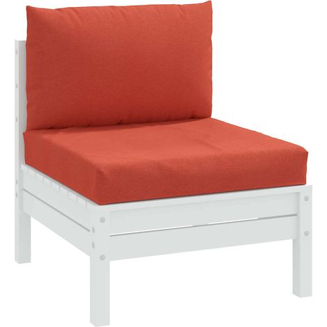Cojines para sofá de palets 2 uds tela rojo melange