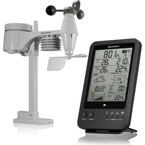 Station météo Bresser 5-en-1 - Noir