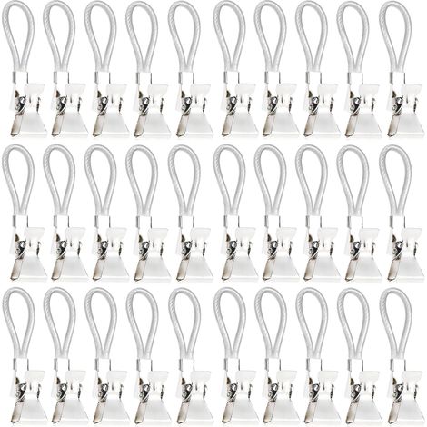 30 Pcs Accroche Torchon, Crochet Torchon, Pince à torchon, Pince à Serviette en Métal, Métal Clips de Cuisine Suspendus, pour Cuisine, Armoires et aux Salles de Bains (1/5)