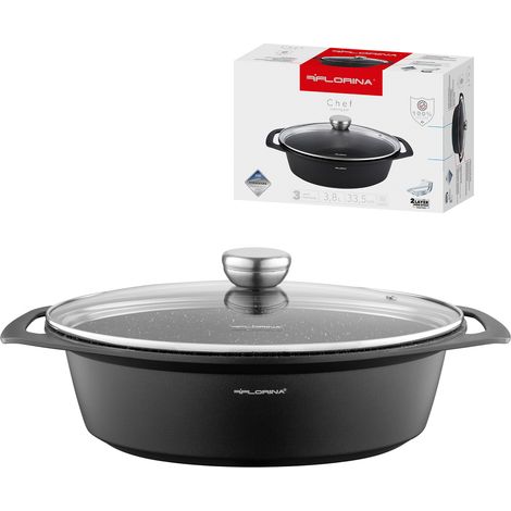Florina Chef Aluminium-Bräter 33,5 cm x 25 cm x 9,8 cm 3,8 l