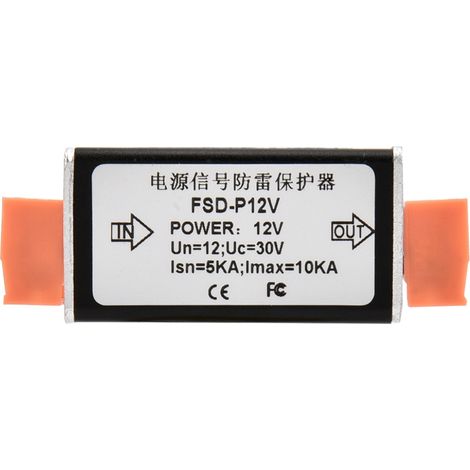 Dispositif de protection contre les surtensions et la foudre à canal unique 12 V (1/5)