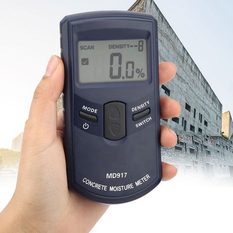 Hygromètre numérique pour murs en béton MD917, testeur d'humidité murale 0-40 %, livré sans piles (1/5)