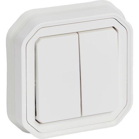 Interrupteur Legrand plexo 55 double 10 A 250 V