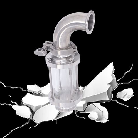 Colliers de serrage sanitaires à montage rapide pour coudes, coudes à 90° de diamètre égal, raccords de tuyauterie en acier inoxydable 304, bagues sanitaires, coudes à 90°, raccords 51 (1/5)