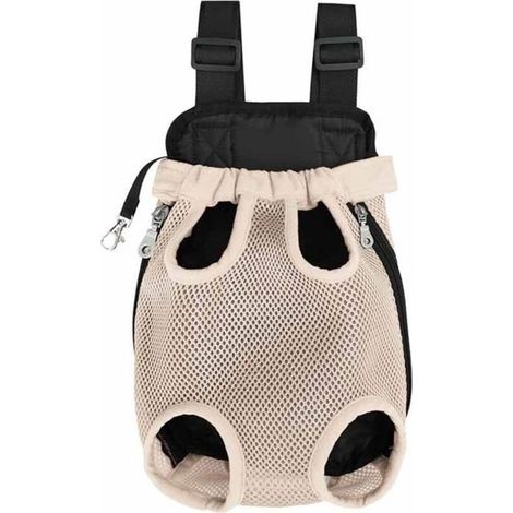 Sac Transport Chat, Réglable Sac à Dos, Sac à Dos de Transport pour Chiens, Porte Chat Ventral, Respirant, M (1/5)