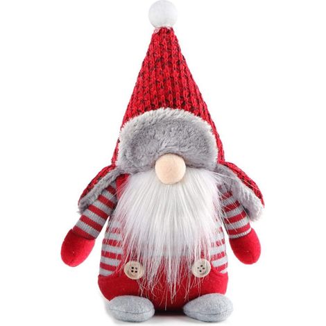 Muñeco De Tela Navideño - Muñeco Enano Decorativo Con Sombrero De Fieltro - Para Árbol De Navidad Y Decoración Del Hogar - 1 Unidad (1/5)