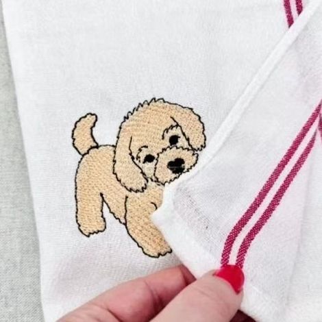 Novel and fun portable hot-selling new design dog mom kitchen napkin towel - Dog towel - A -