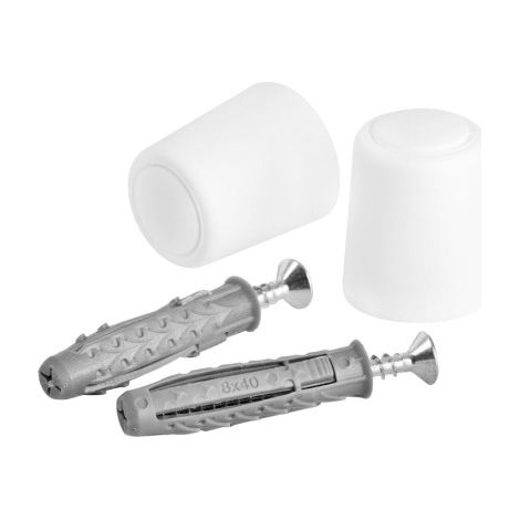 Lauxa Home Türstopper zum Anschrauben, Schwarz, 12er-Pack (1/5)