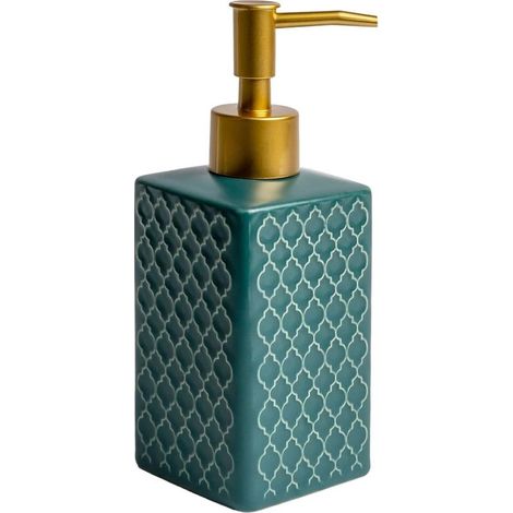 Distributeur de savon en céramique à motifs orientaux verts-Online Store (1/5)