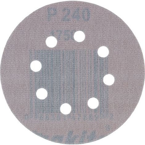 Makita Schleifscheibe D125 mm Klett P240 10 Stück Exzenterschleifer D-65888 (1/5)