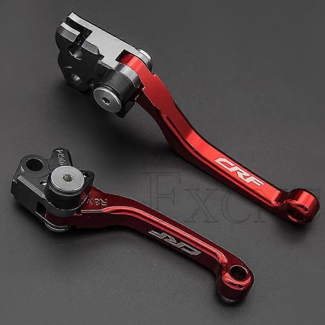 Poignées de frein et d'embrayage pliables, couleur mate, pour Honda CRF250R/CRF450R/CRF 250/450 R (2007-2022) - Noir - Compatible CRF250L (2012-2021)