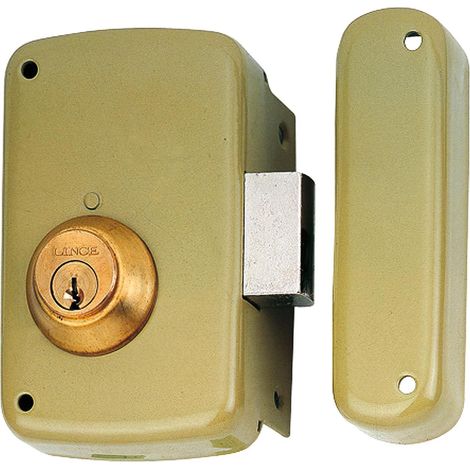 LINCE cerradura 5056-c 60 izquierda he , Cerradura de sobreponer 5056 tradicional, 5056C 60 I HEMedidas:33x60x17mmSin picaporteApertura y cierre con llave por ambos lad (1/2)