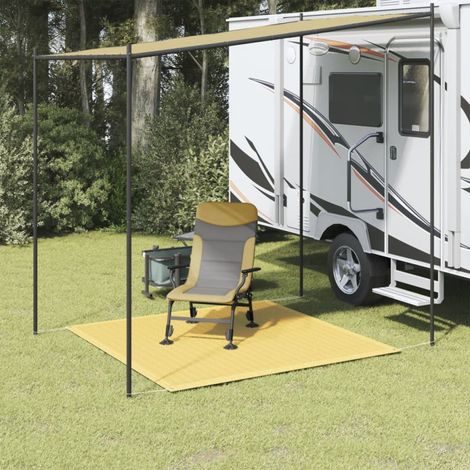vidaXL Tappeto da Tenda 200x200 cm Beige