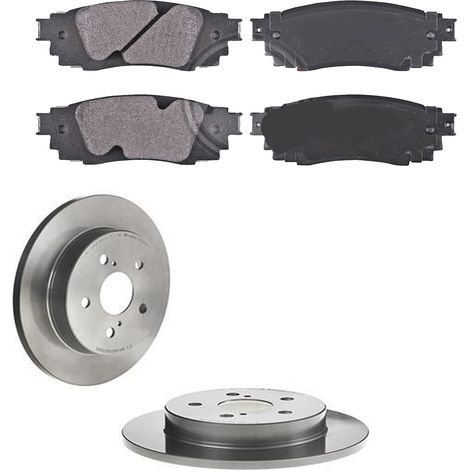 KIT FRENI POSTERIORI compatibile con TOYOTA C-HR (X1) - DISCHI + PASTIGLIE OEM: P 83 160 / 18621 /SOSTITUZIONE DIRETTA/BASSA POLVERE/SILENZIOSO (1/5)